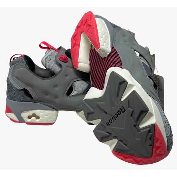 Staple Pigeon X Reebok Men\'s Instapump Fury OG Grey/Pink Running Shoes GY3437 main image 10